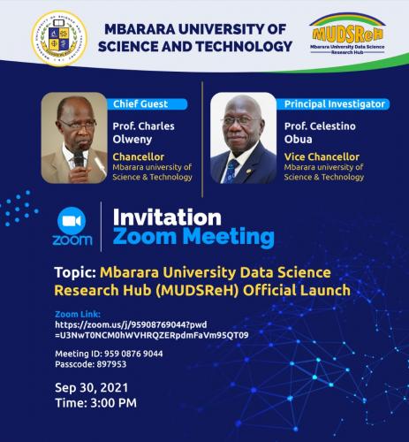 Mbarara University Data Science Research Hub (MUDSReH) official Launch